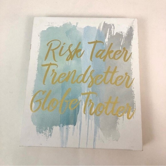 Risk Taker Trend Setter Globe Trotter Wall Decal One Size - Picture 3 of 11